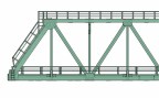 Мост металлический H0